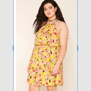 Forever 21 flower summer cris cross dress